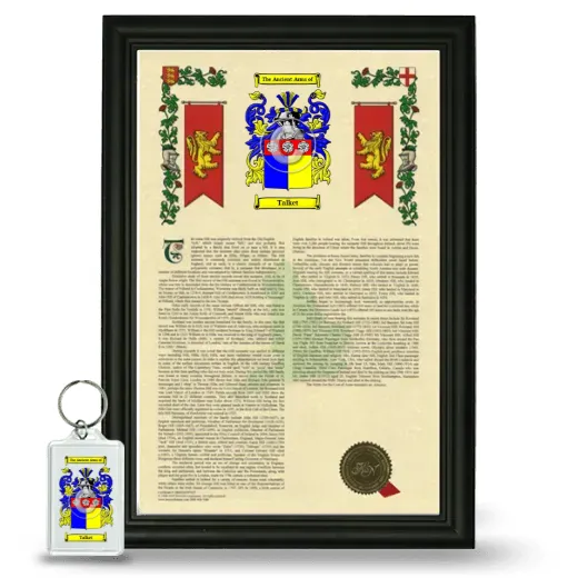 Talket Framed Armorial History and Keychain - Black