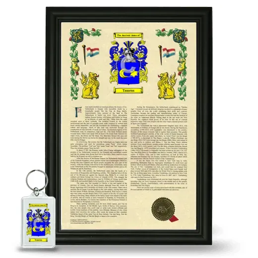 Tamens Framed Armorial History and Keychain - Black