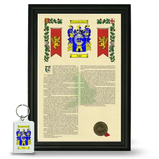 Toore Framed Armorial History and Keychain - Black