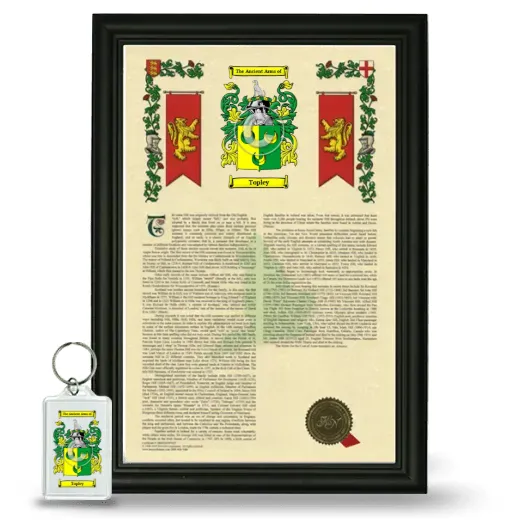 Topley Framed Armorial History and Keychain - Black
