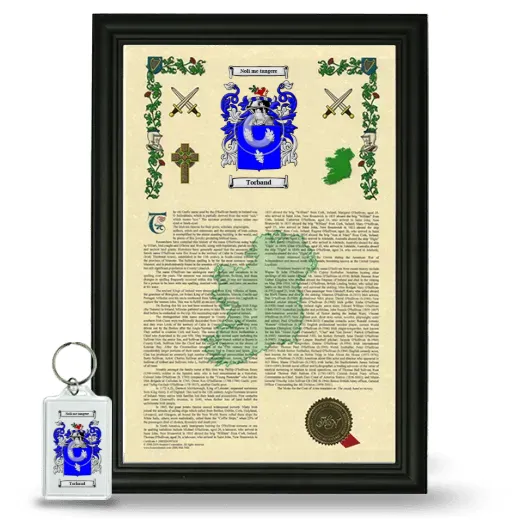 Torband Framed Armorial History and Keychain - Black