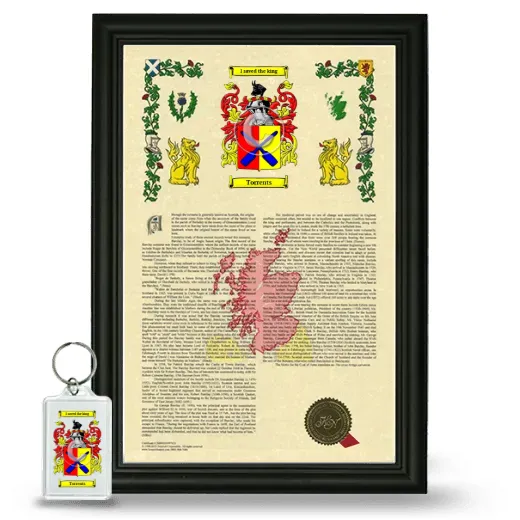 Torrents Framed Armorial History and Keychain - Black