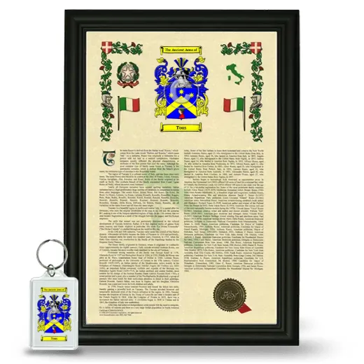 Tous Framed Armorial History and Keychain - Black