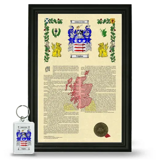 Triplow Framed Armorial History and Keychain - Black