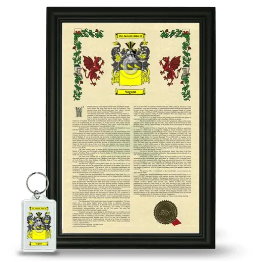 Vogant Framed Armorial History and Keychain - Black