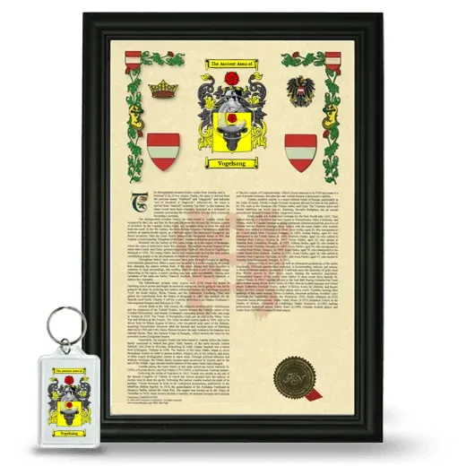 Vogelsang Framed Armorial History and Keychain - Black