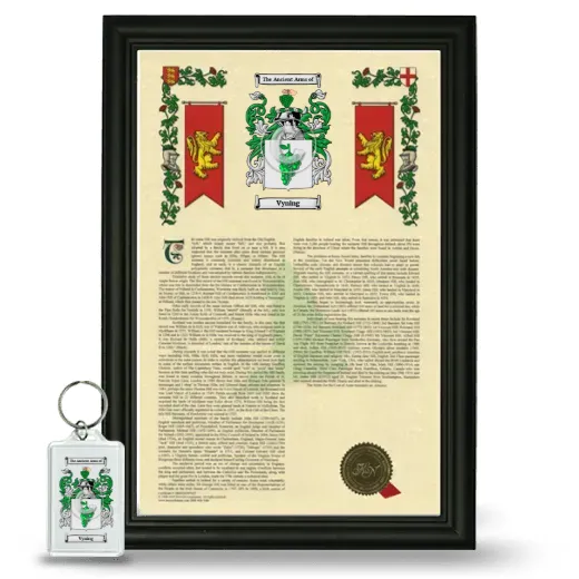 Vyning Framed Armorial History and Keychain - Black