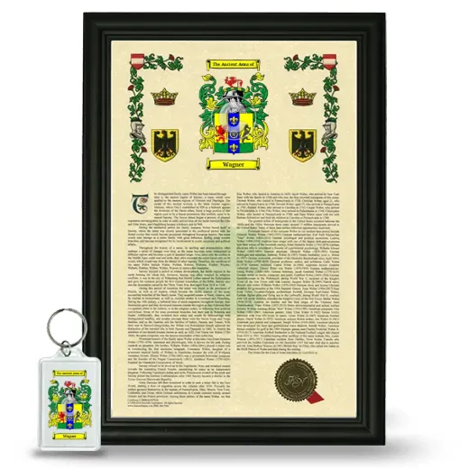 Wagner Framed Armorial History and Keychain - Black