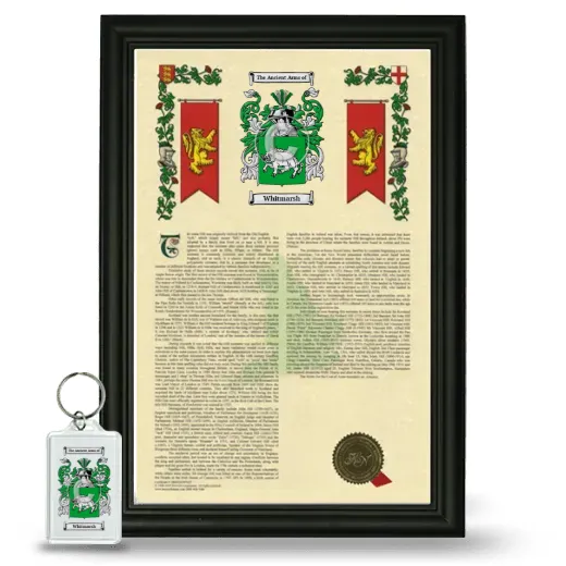 Whitmarsh Framed Armorial History and Keychain - Black