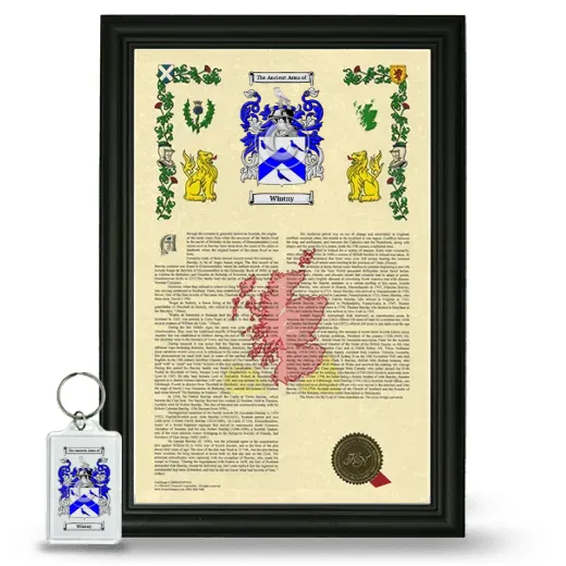 Wintny Framed Armorial History and Keychain - Black