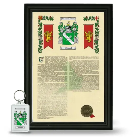 Withnall Framed Armorial History and Keychain - Black