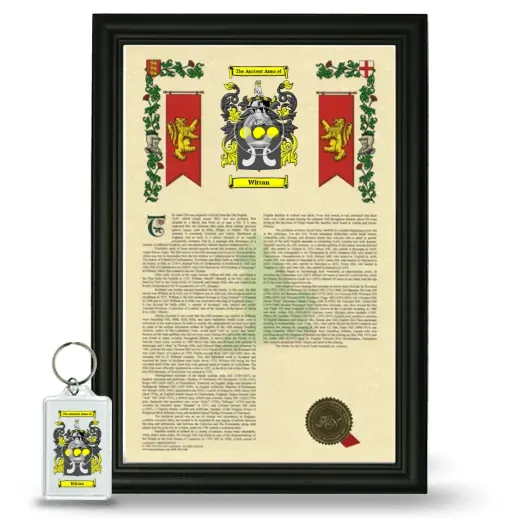 Wittan Framed Armorial History and Keychain - Black