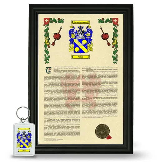 Wurs Framed Armorial History and Keychain - Black