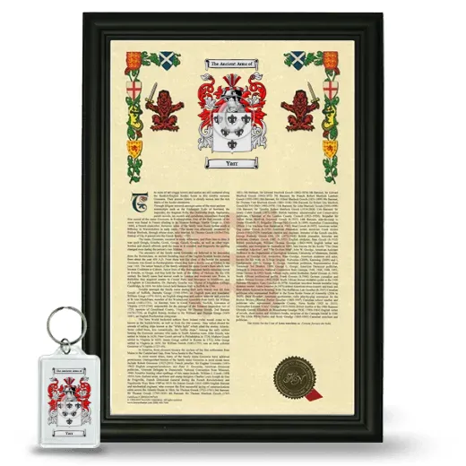 Yarr Framed Armorial History and Keychain - Black