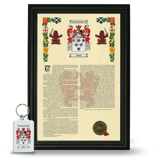 Yarro Framed Armorial History and Keychain - Black