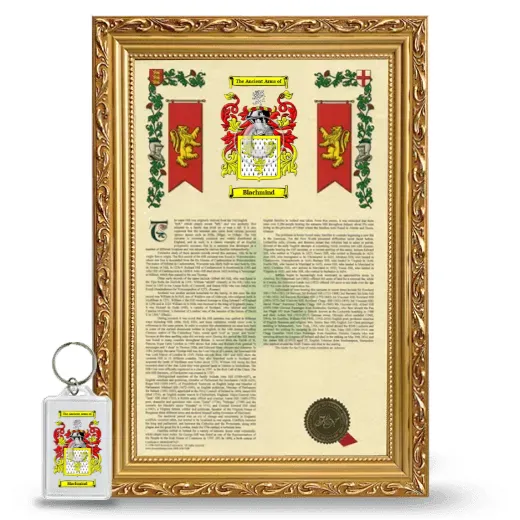 Blachmind Framed Armorial History and Keychain - Gold