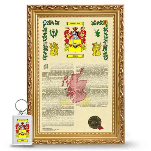 Kaian Framed Armorial History and Keychain - Gold