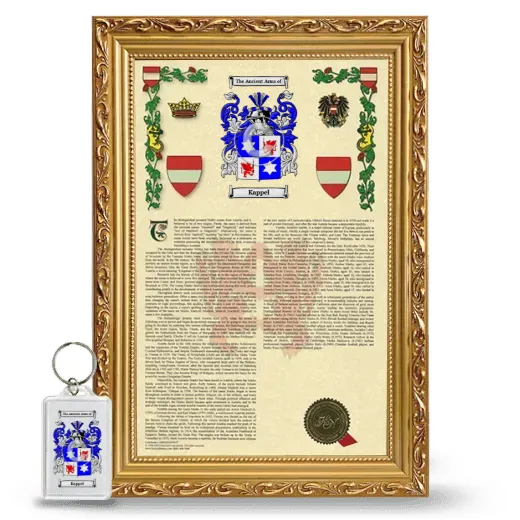 Kappel Framed Armorial History and Keychain - Gold