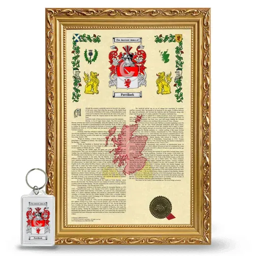 Pattilock Framed Armorial History and Keychain - Gold