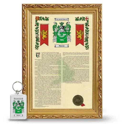 Phreeze Framed Armorial History and Keychain - Gold