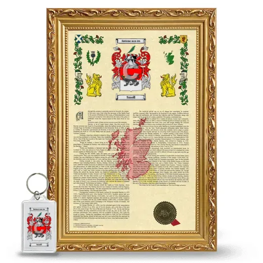 Smoll Framed Armorial History and Keychain - Gold