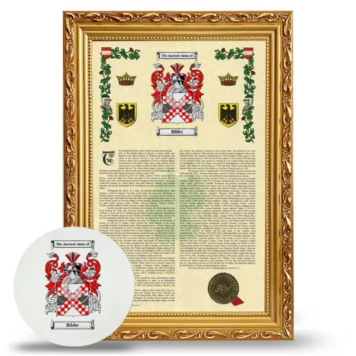Bilder Framed Armorial History and Mouse Pad - Gold