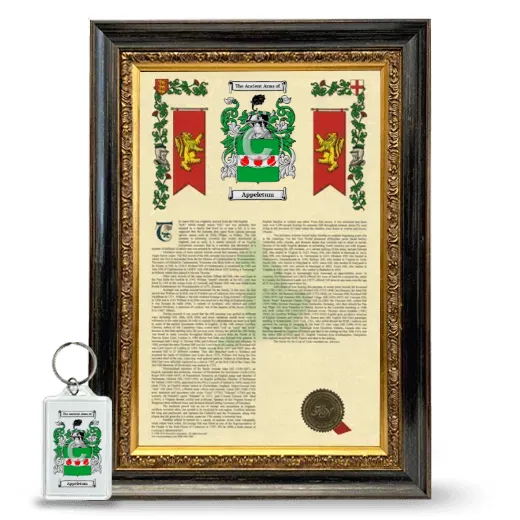 Appeletum Framed Armorial History and Keychain - Heirloom