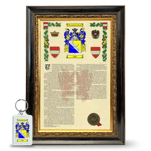 Arts Framed Armorial History and Keychain - Heirloom