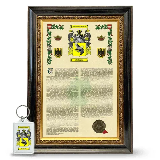 Berlinski Framed Armorial History and Keychain - Heirloom