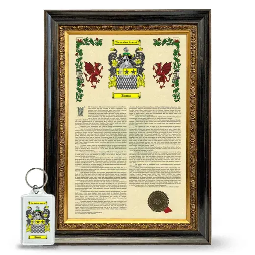 Binnan Framed Armorial History and Keychain - Heirloom