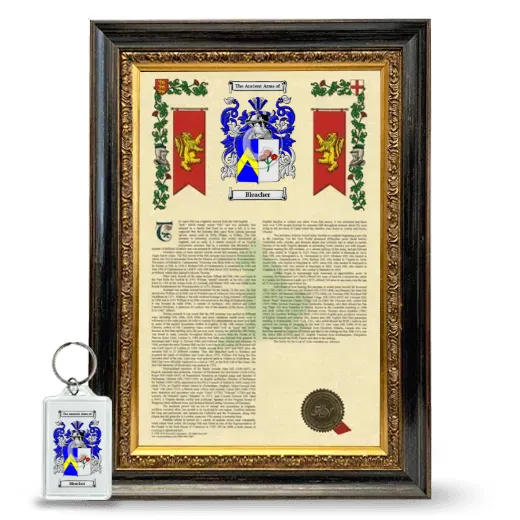 Bleacher Framed Armorial History and Keychain - Heirloom