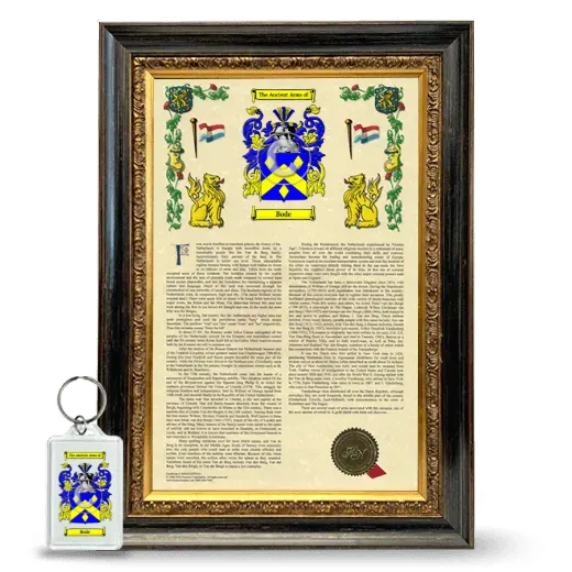 Bode Framed Armorial History and Keychain - Heirloom