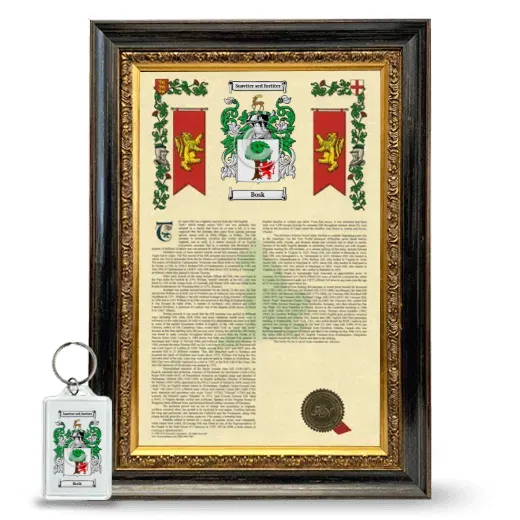 Bosk Framed Armorial History and Keychain - Heirloom