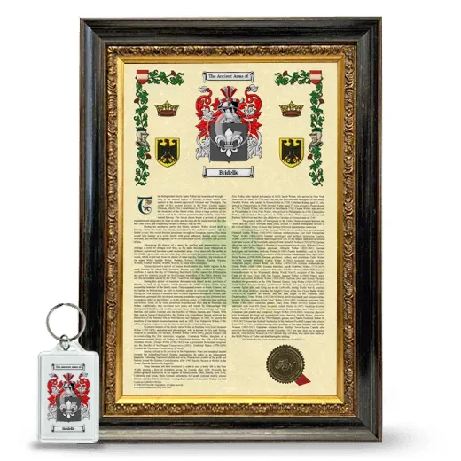 Bridelle Framed Armorial History and Keychain - Heirloom
