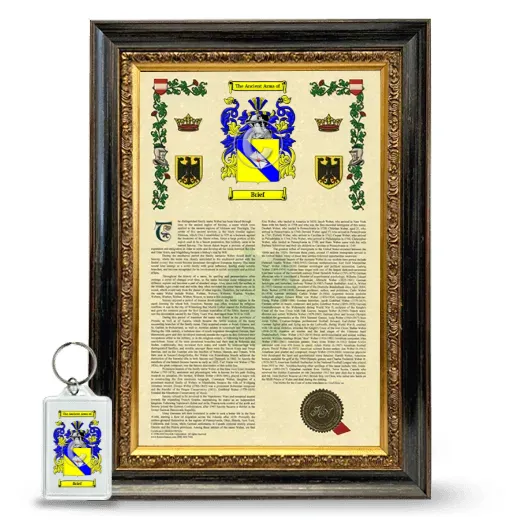 Brief Framed Armorial History and Keychain - Heirloom