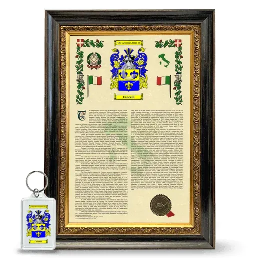 Cancelli Framed Armorial History and Keychain - Heirloom