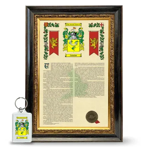 Catmint Framed Armorial History and Keychain - Heirloom