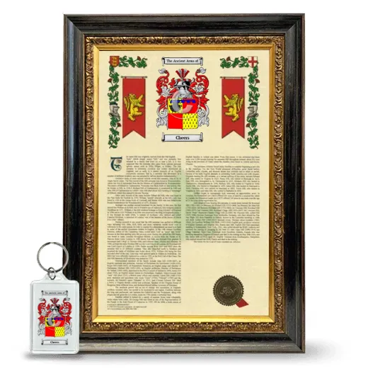 Cheers Framed Armorial History and Keychain - Heirloom