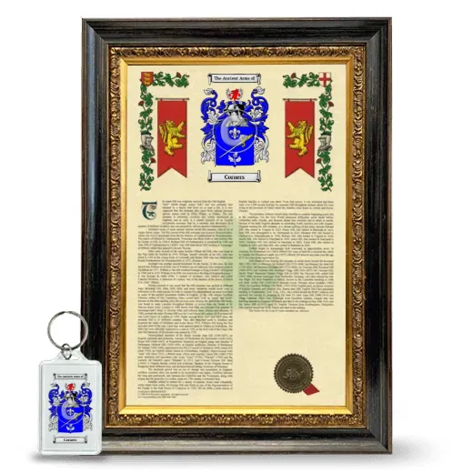 Corners Framed Armorial History and Keychain - Heirloom