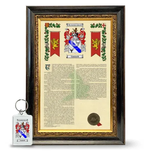 Crannack Framed Armorial History and Keychain - Heirloom