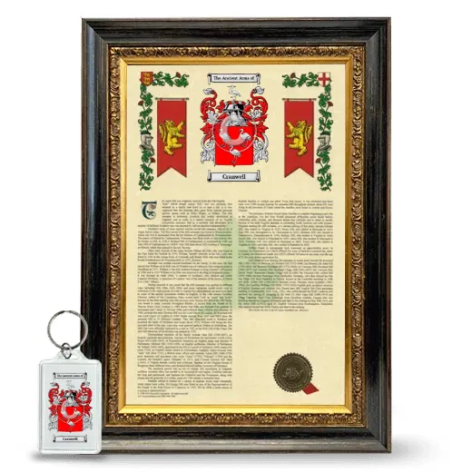Cranwell Framed Armorial History and Keychain - Heirloom