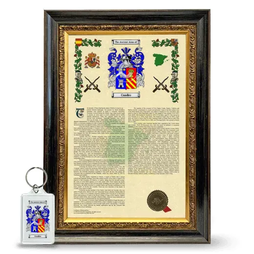 Cuadro Framed Armorial History and Keychain - Heirloom