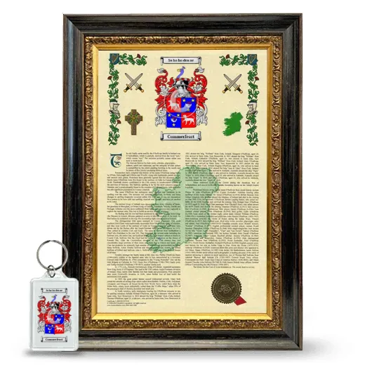 Cummerfeart Framed Armorial History and Keychain - Heirloom