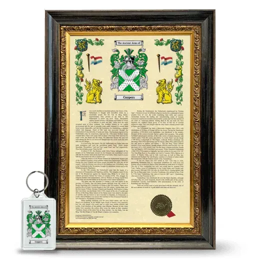 Cuypers Framed Armorial History and Keychain - Heirloom