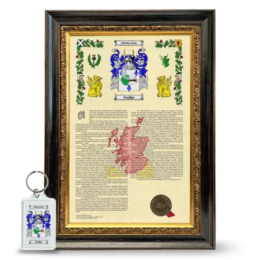 Daglige Framed Armorial History and Keychain - Heirloom