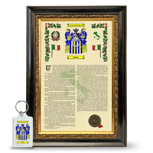 Dance Framed Armorial History and Keychain - Heirloom