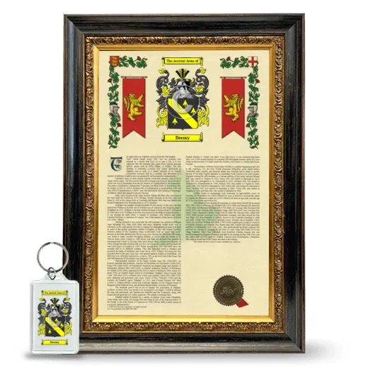 Decory Framed Armorial History and Keychain - Heirloom
