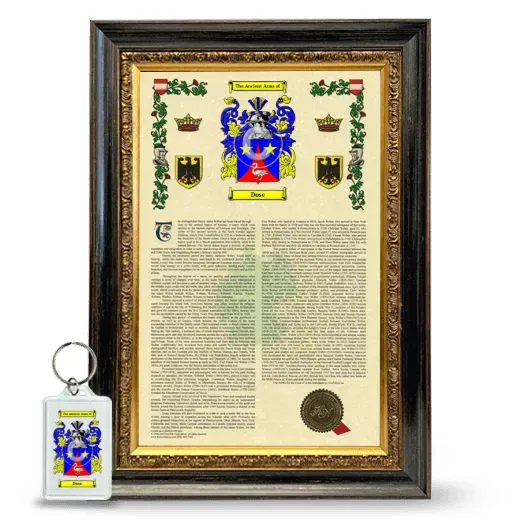 Dose Framed Armorial History and Keychain - Heirloom