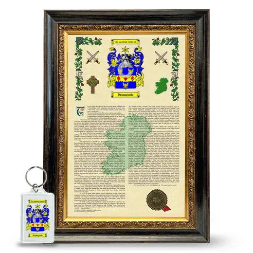 Drumgoole Framed Armorial History and Keychain - Heirloom