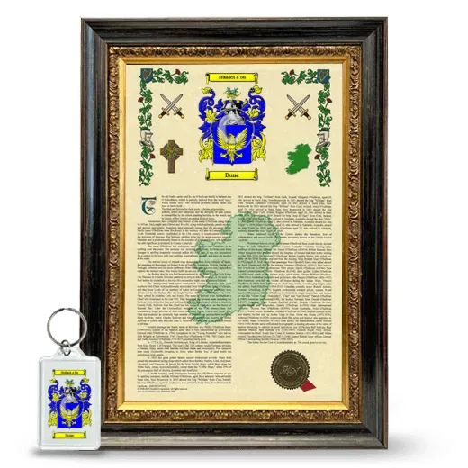 Dune Framed Armorial History and Keychain - Heirloom